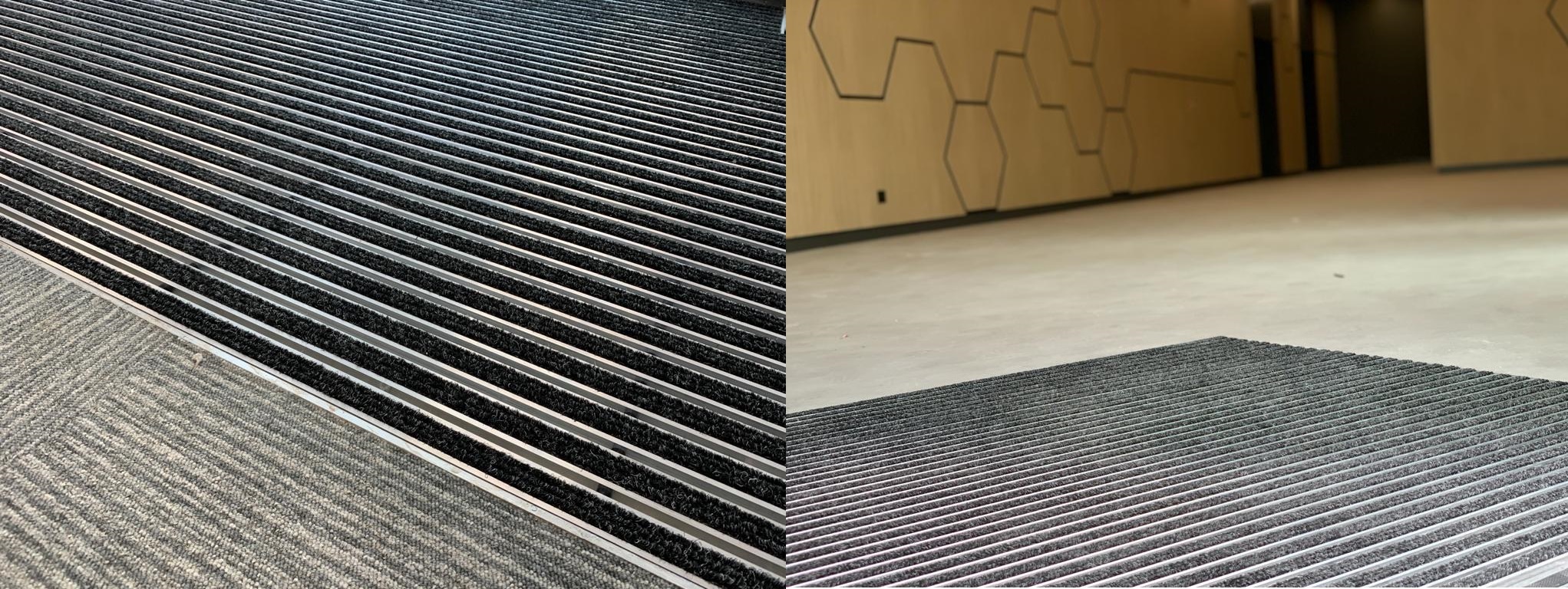 The installation frame combines the best features and allows the entrance mat for floor recesses to be perfectly integrated, ensuring an aesthetic appearance.