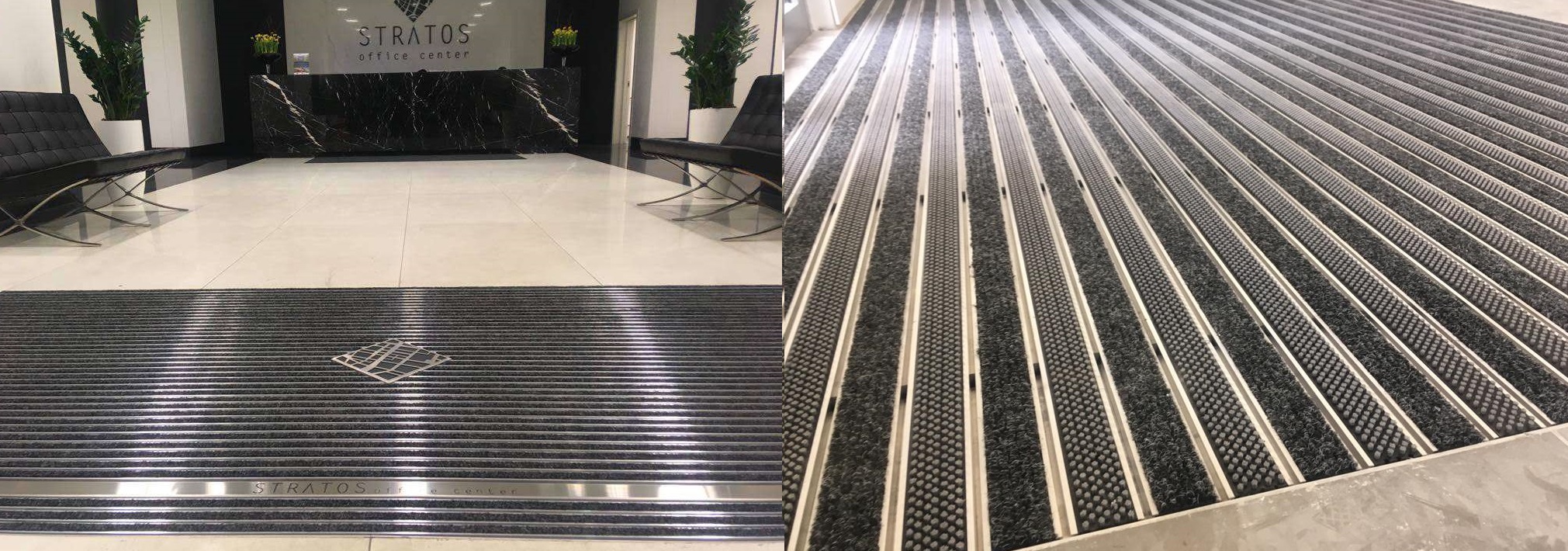The entrance mat for floor recesses is the ideal product for a store. It withstands high loads, such as a shopping cart, with ease.