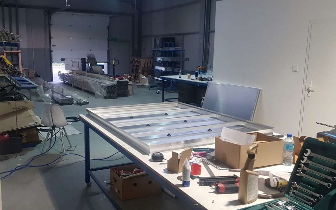 Produktion von Eingangsmattensystemen 02