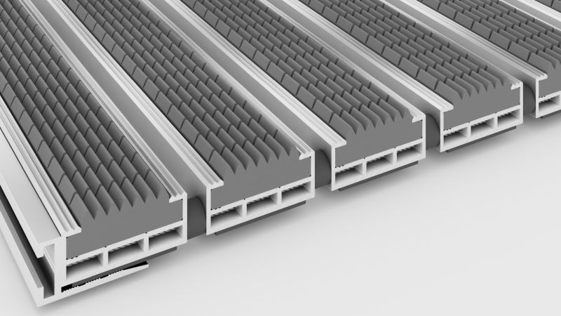 Aluminum profile mats